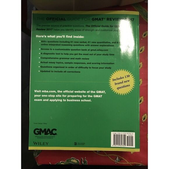 The Official Guide for GMAT Review 2017 GMAC Graduate Management Admission Counc - Picture 3 of 4